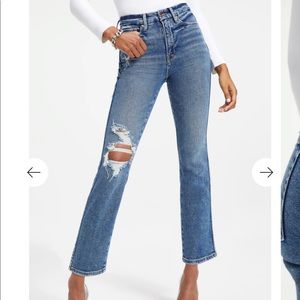 Good american crop, high waist